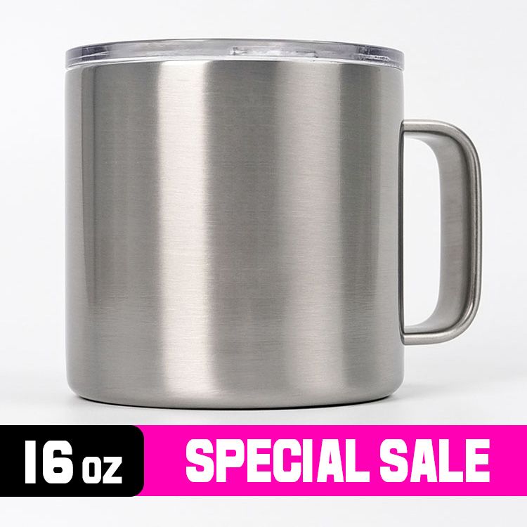 16 oz Stainless Steel Coffee Mug