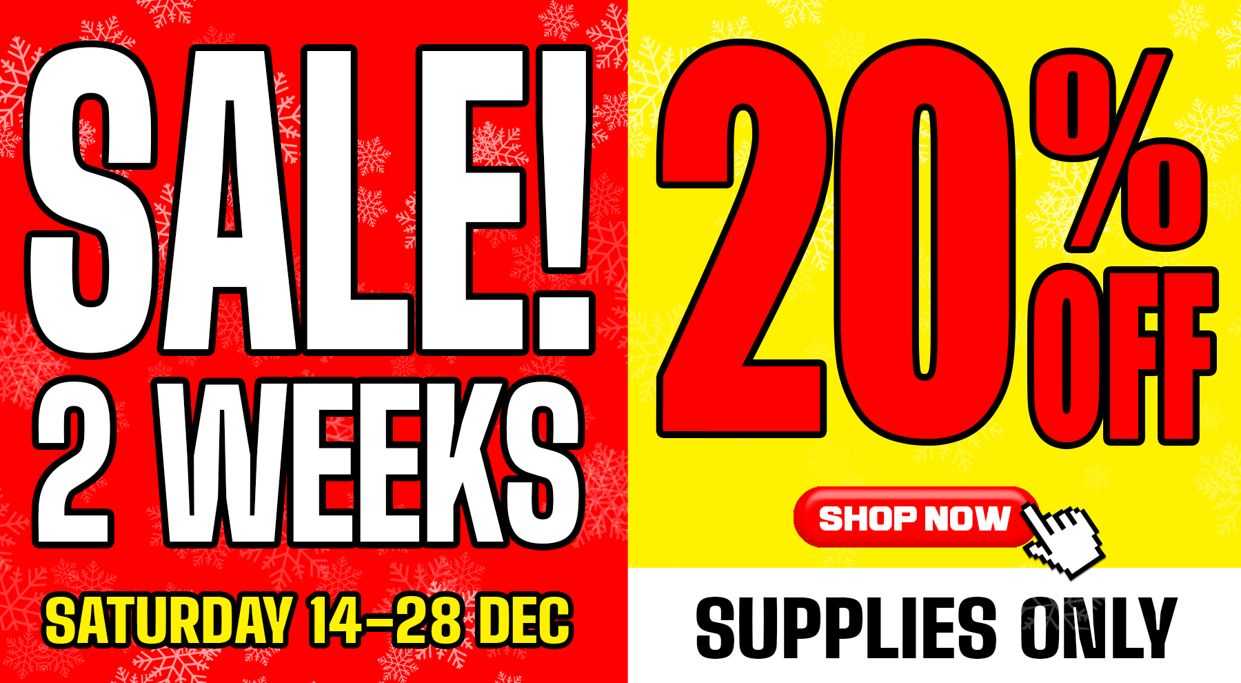 Sale!!! 2 Weeks 20% Off All Supplies!!!